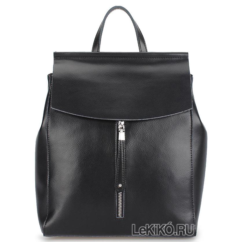 Женская сумка-рюкзак из натуральной кожи Sammy черный