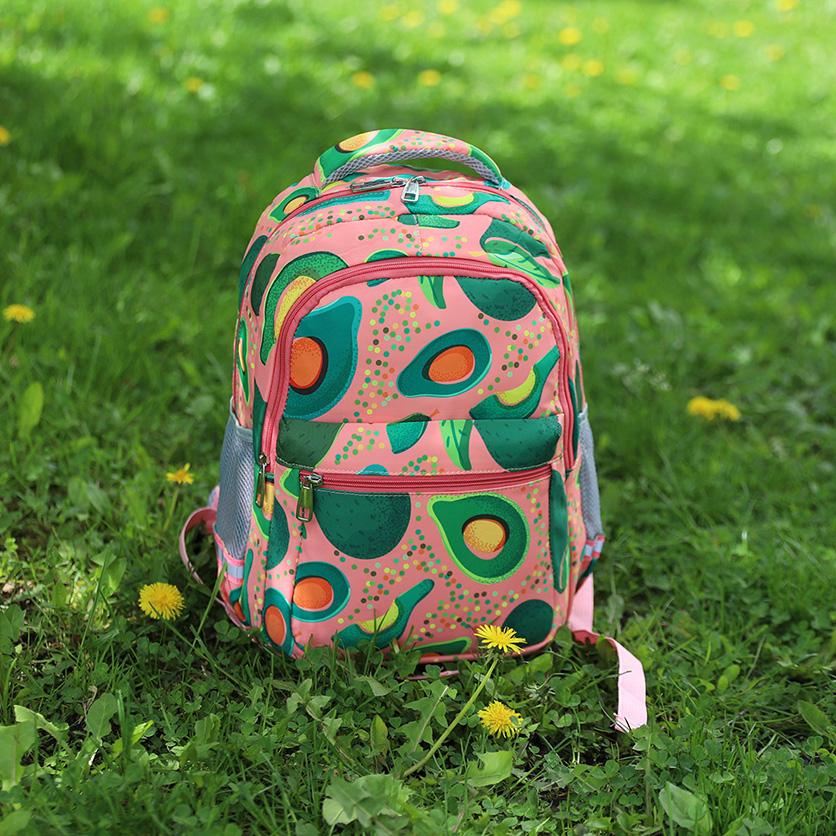 Рюкзак для подростков в школу Avocado розовый