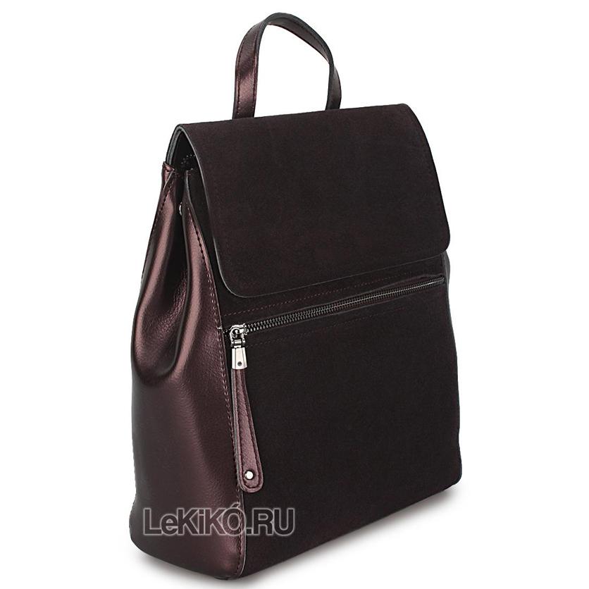 Женская сумка-рюкзак Грейс коричневая