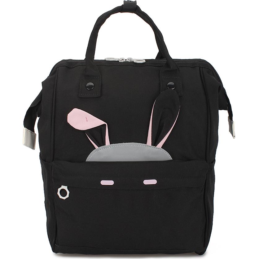 Сумка-рюкзак для подростков в школу Bunny черная