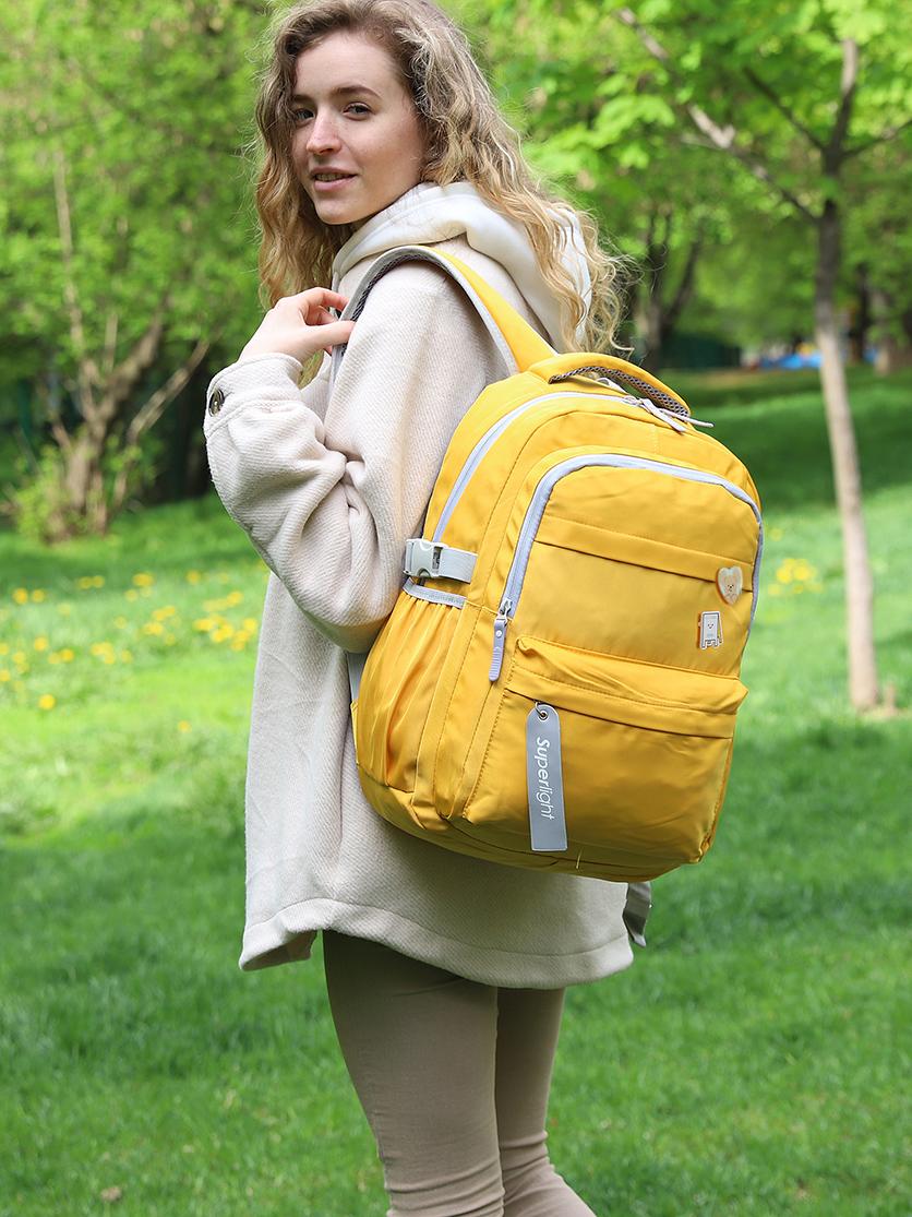 Рюкзак для подростков в школу Boom желтый