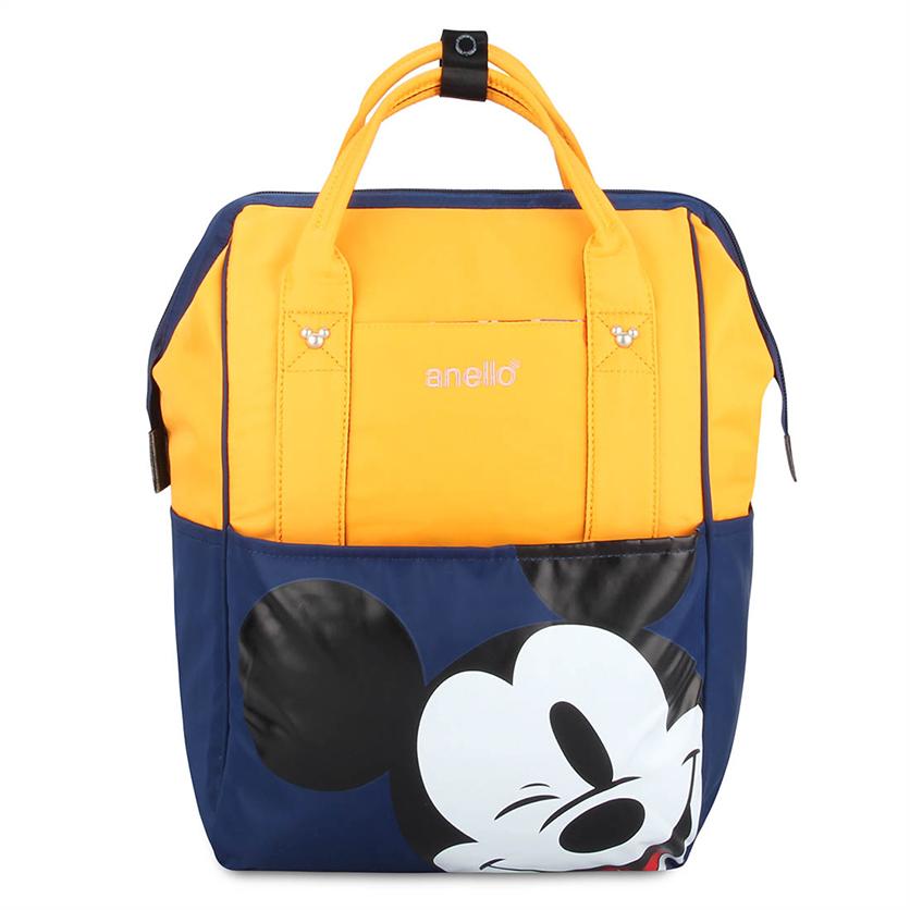 Сумка-рюкзак для подростов в школу Микки New желто-синий