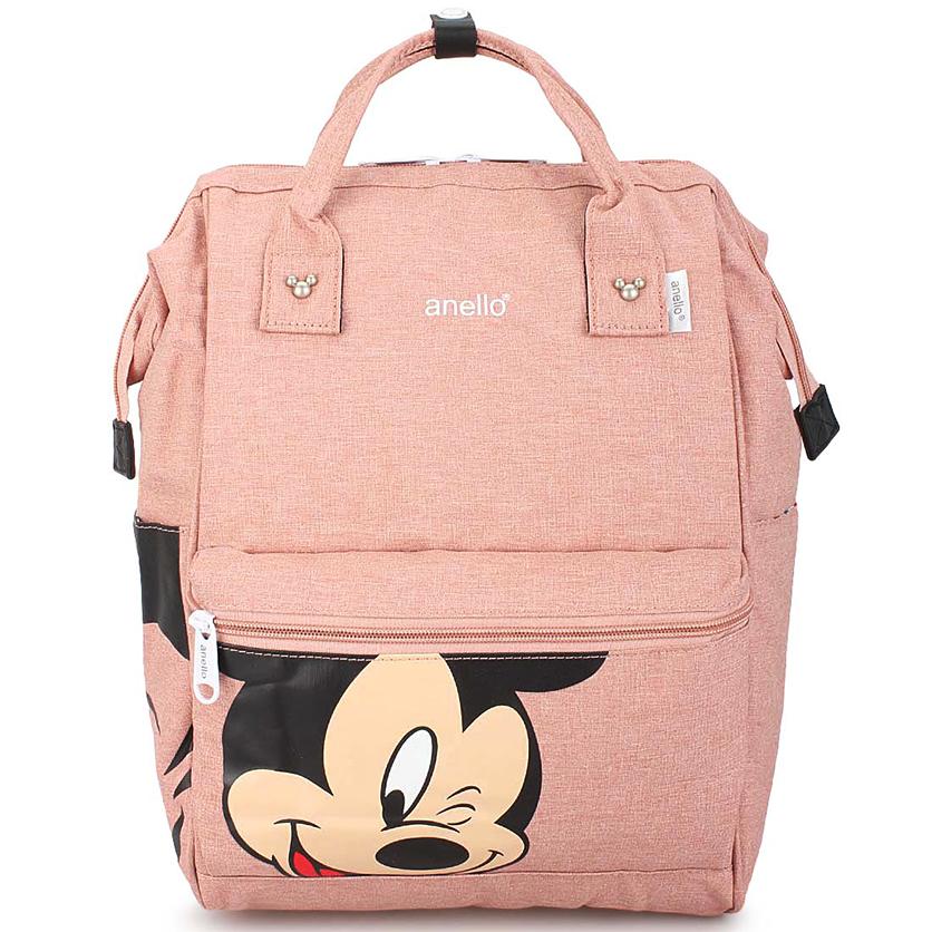Сумка-рюкзак для подростка в школу Микки розовый